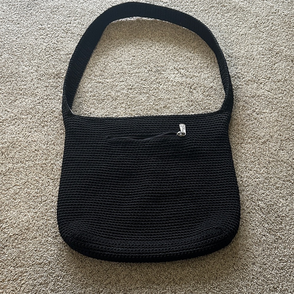 The Sak  Black  crochet Women's Bag 9x10.5